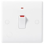 BG 833 20A DP switch with neon & flex outlet