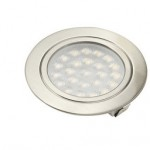 12v 1.6w LED Rnd s/steel surface cabinet light