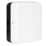 Enlite 18W IP65 LED Square Bulkhead Black EMERGENCY