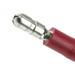 x100 male red bullet  crimp lug