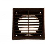 Manrose 4" fixed grille brown