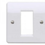 MK K181 WHI 1G 1 module euro frontplate