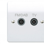 MK K3552WHI 1G twin TV/FM diplexer