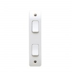 MK K4842WHI 10A 2G 2W architrave switch