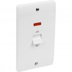 MK K5215WHI 50A DP switch with neon