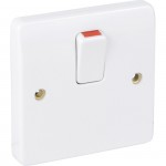 MK K5403WHI 20A DP switch c/w flex outlet