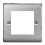 2 module frontplate square