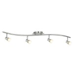 Searchlight 4333SS 4x50W Satin Silver  4 Lgt Bar