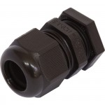 16mm cable gland & l/nut IP68 black