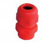 20mm cable gland & l/nut red IP68 (10-14mm dia)