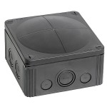 Wiska IP66 Junction Box 140mmx140mmx82mm Black