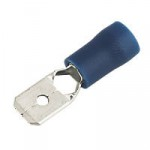 x100 blue male push on crimp lug