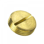 25mm brass slotted plug