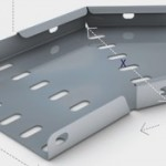 Unitrunk 150mm flat bend 45 degree for MR tray