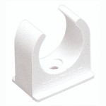 25mm spring clip saddle white