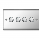 4 Gang Dimmer Switch Polished Chrome