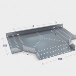 Unitrunk 300mm equal tee for MR tray