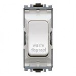 MK K4896WDWHI 20A DP 1Way Marked "WASTE DISPOSAL"