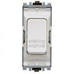 MK K4896WMWHI 20A DP 1Way Marked "WASHING MACHINE"