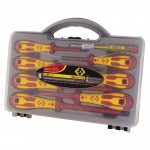 C.K VDE screwdriver set of 7 slotted and PZD